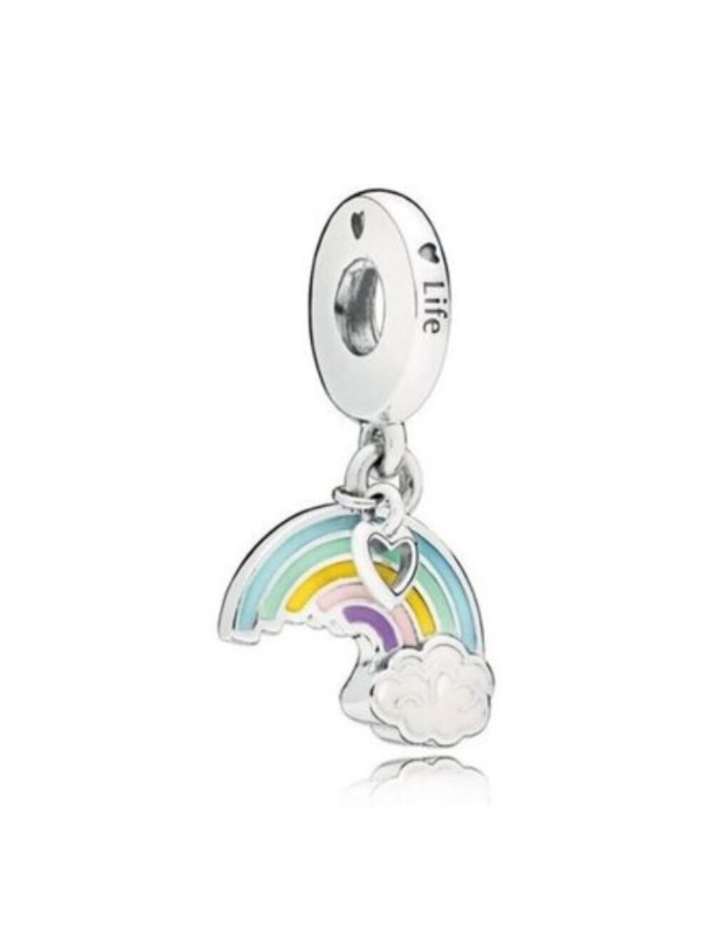 Pandora Pastel Rainbow Charm Bracelet Dangle